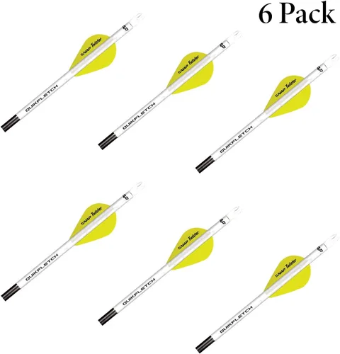 Miniatura 2 de New Archery Products Quikfletch Twister 2" 3-Paletas estabilizadoras para mayor precisión de flechas de arco compuesto y pernos de ballesta – 6