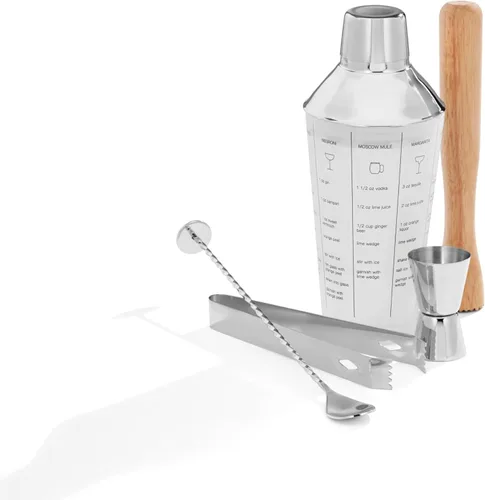 Miniatura 2 de Cambridge E9270GS1CBBM Juego de herramientas para coctelera de mezclología de 5 piezas Inoxidable