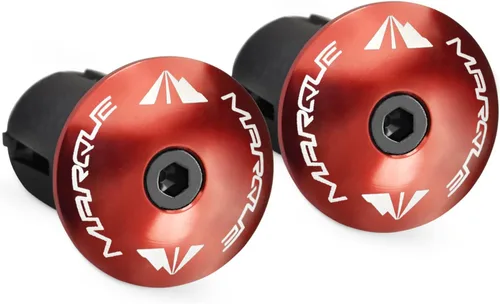Miniatura 8 de MARQUE Alloy ENZ - Tapones para manillar de bicicleta de carretera, extremos de barra de mango de aluminio, tapones para barras de caída, tapas