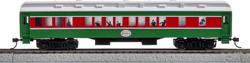 Miniatura 8 de Juego de tren Lionel Christmas Express LionChief Bluetooth eléctrico de calibre HO con control remoto, multicolor
