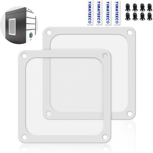 Miniatura 9 de Filtro de polvo PC 120mm para enfriador de computadora/PSU/Routers Nylon 80 malla, Marco magnético Filtro de malla para ventilador de PC enfriador