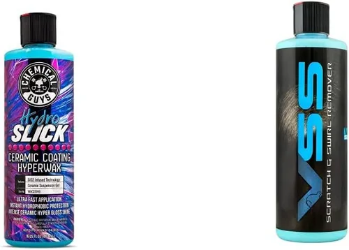 Chemical Guys - Hipercera de revestimiento cerámico de SiO2 de brillo intenso HydroSlick WAC22916; segura con vehículos, 16 onzas fluidas y
