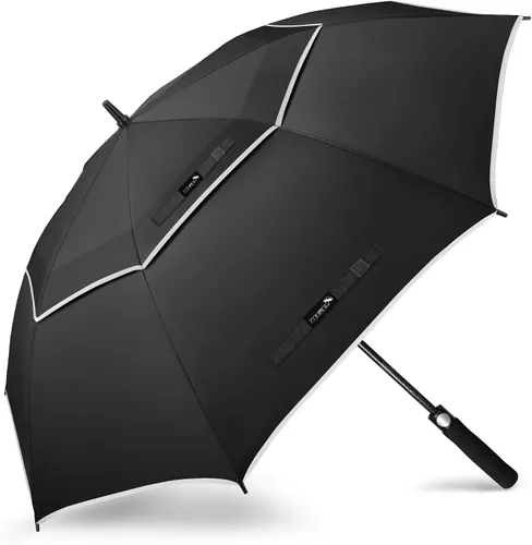 Miniatura 15 de ZOMAKE - Paraguas de golf a prueba de viento, extragrande, de gran tamaño, de doble dosel resistente para lluvia, juegos deportivos y carrito