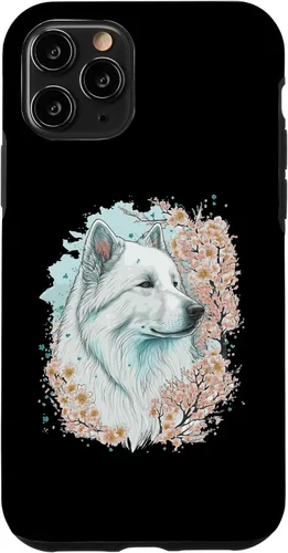 Miniatura 10 de iPhone 15 Samoyed Cherry Blossom Dog Japanese Sakura Flower Case