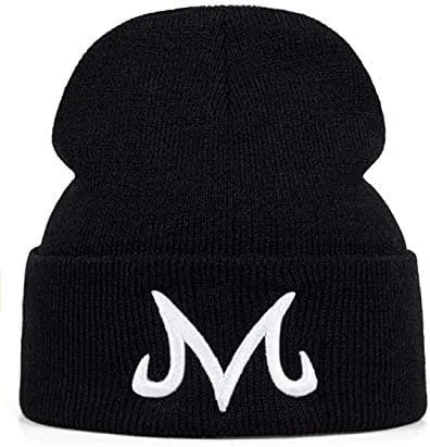 Miniatura 5 de Jun Nueva marca Majin Buu invierno sombrero de algodón de punto sombrero de punto Beanie Hat para rosa negro (rosa), Rosado