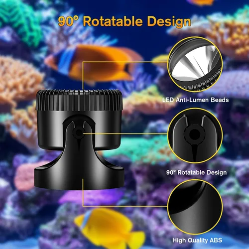 Miniatura 2 de POPOSOAP Luces de estanque, 4 en 1, luces de estanque subacuáticas blancas cálidas, focos LED impermeables IP68 para paisajismo para estanque