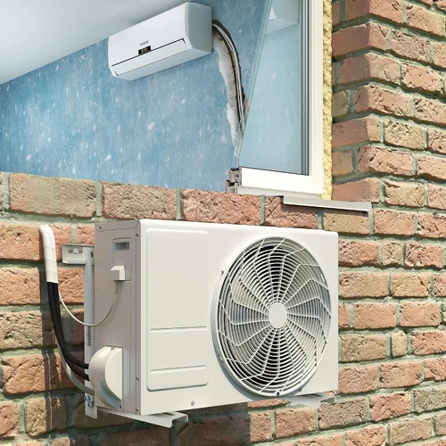 Miniatura 8 de Ivation Soporte de montaje de aire acondicionado dividido para exteriores, soporte universal de CA de montaje en pared resistente con hardware