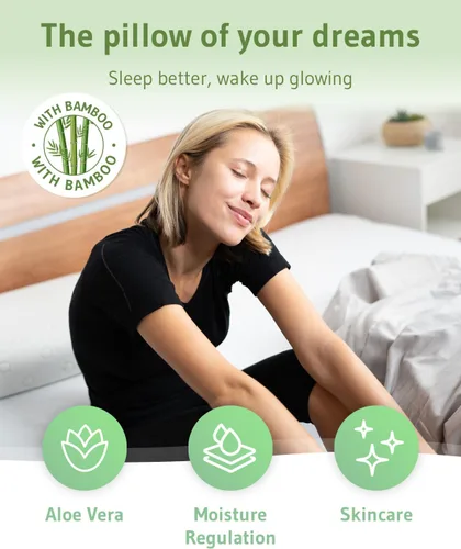 Miniatura 3 de Third of Life Almohada de viaje con espuma viscoelástica de carbón activado Almohada cervical para aliviar el dolor de cuello para personas que