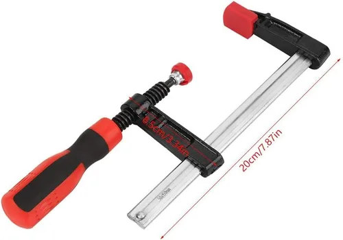 Miniatura 8 de Abrazaderas F resistentes – Juego de clips de barra de carpintería, kit de herramientas ajustables de bricolaje de 4 piezas, para deslizamiento