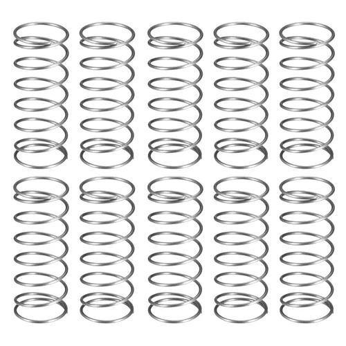 Miniatura 48 de MroMax 20Pcs Compressed Spring, 0.04" Wire Dia, 0.31" OD, 1.57" Free Length, Gray Black Spring Steel Extended Coil Compression Spring