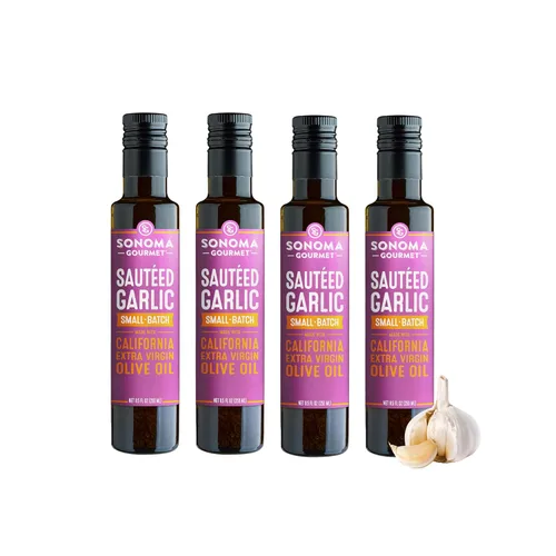 Miniatura 9 de Sonoma Gourmet: Aceite de oliva con sabor a ajo y hierbas Aceite de oliva virgen extra 100% California 8.5 onzas líquidas (paquete de 6)