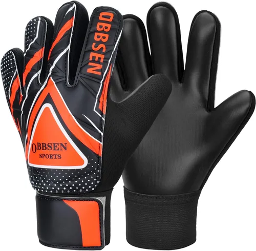Miniatura 16 de Guantes de portero de fútbol para niños, jóvenes y adultos, guantes de portero de fútbol de agarre fuerte con protección para los dedos