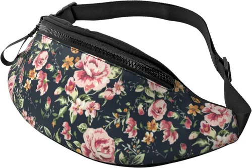 Miniatura 41 de Cangurera de camuflaje con diseño de bandera estadounidense de camuflaje para hombres y mujeres, correa ajustable para viajes, senderismo, ciclismo