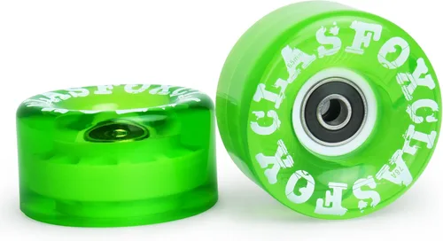 Miniatura 5 de 78A interior o al aire libre 2.559x1.378 in Quad ruedas de patines con rodamientos ABEC-9 8 PC Verde esmeralda