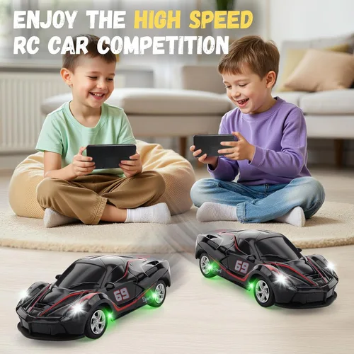 Miniatura 4 de SASBSC 1/64 Mini auto a control remoto de juguete para niños de 4 a 7 años de 8 a 12 años, 2.4 GHz con aplicación pequeña y autos de control remoto