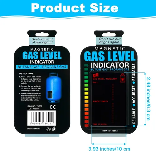 Miniatura 2 de Indicador magnético de nivel de gas reutilizable, indicador de nivel de combustible, indicadores de nivel de combustible, medidor de tanque adhesivo