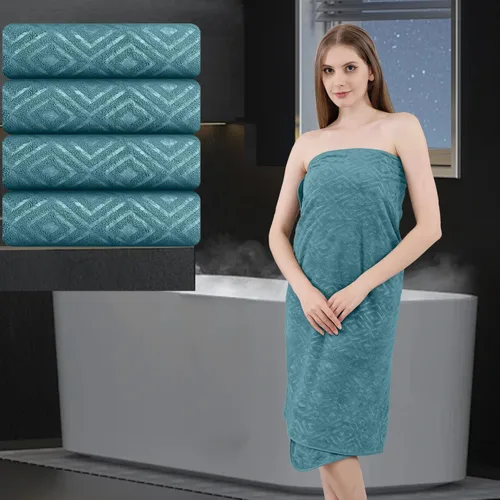 Miniatura 13 de Sábana de Baño Extra Grande de 4 Piezas (35"x70") - Sábana de Baño Ultra Suave de Tamaño Grande, Juego de Sábanas de Baño para Baño de Hotel, Sábana