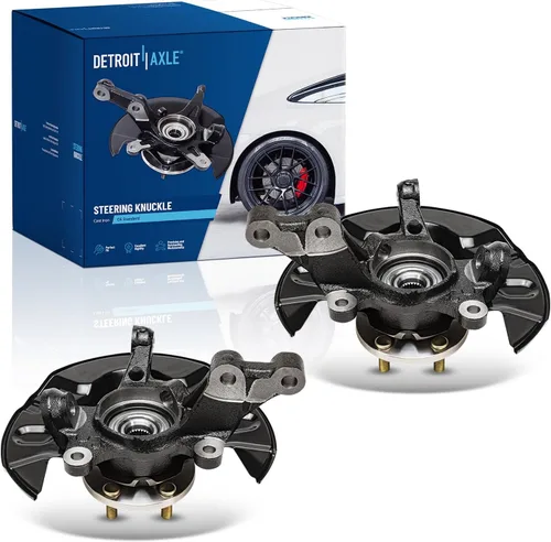 Miniatura 19 de Detroit Axle - Nudos de dirección delanteros de 2.5L de 2 piezas para Toyota 12-17 Camry, 2 nudos de dirección y conjunto de rodamiento de rueda