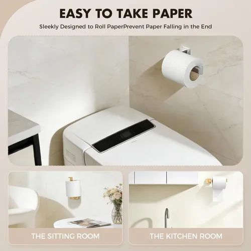 Miniatura 4 de Juego de accesorios de baño de níquel cepillado de 5 piezas, toallero de baño de acero inoxidable SUS304, juego de barras para toallas de baño