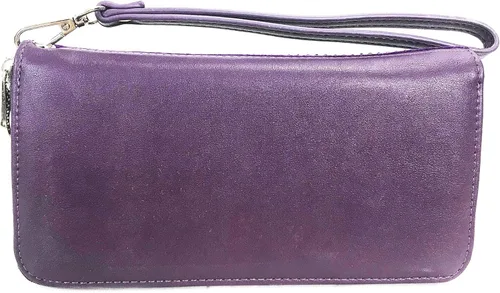 Miniatura 4 de Gem Sparkle - Cartera a juego con diamantes de imitación para bolso brillante, Púrpura