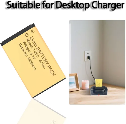 Miniatura 5 de Paquete de 5 baterías de repuesto para radio KD-C1, 1500 mAh, recargable, original, 3.7 V, batería de iones de litio compatible con Walkie Talkies
