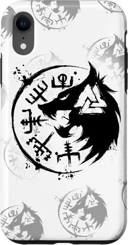 Miniatura 24 de iPhone 14 Plus Fenrir Wolf Fenris-Wolf - Viking Vegvisir Valknut Case