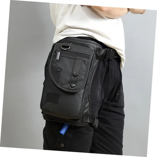 Miniatura 7 de Bolsa de pecho para hombre, bolsa de pierna para hombre, riñonera de moda, bolsa de pierna portátil, paquete de cintura multifuncional, bolso