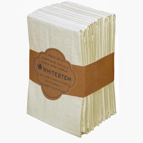 Miniatura 59 de Toallas de saco de harina, toalla de té para manualidades, toalla de cocina, toallas de secado de platos, toalla de algodón en blanco para bordado