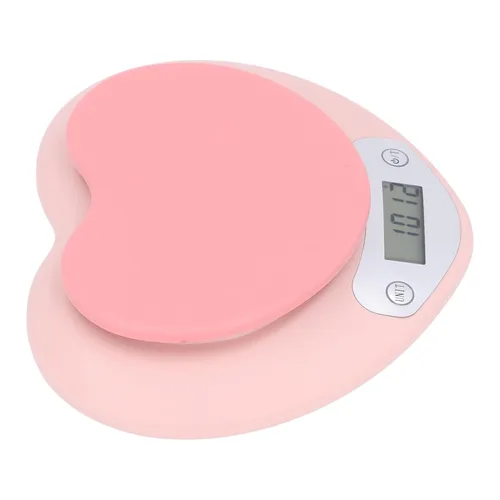 Miniatura 4 de Báscula digital de cocina 0.04 oz Precisión 11.0 lbs recargable en forma de corazón portátil para hornear, formulación de medicamentos, uso