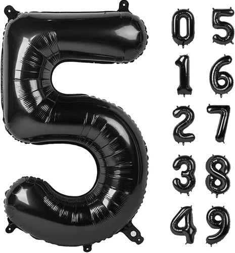 Miniatura 23 de Globo de cumpleaños número 4 dorado de 40 pulgadas, globos gigantes del número cuatro 14 24 34 40 44 2024, globos grandes de lámina de mylar para Oro
