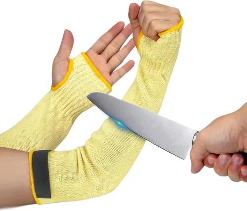 Miniatura 13 de Protectores de brazo para piel fina y moretones, mangas resistentes a cortes para hombres y mujeres, mangas de Kevlar, mangas de protección de nivel