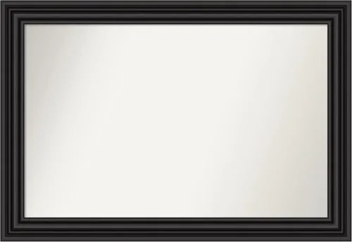 Miniatura 211 de Amanti Art Espejo personalizado, espejo de baño negro puente, espejo de pared o espejo de tocador de baño sobre el fregadero (26 x 26 pulgadas)