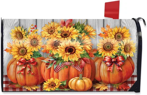 Miniatura 6 de Briarwood Lane Funda para buzón floral de otoño