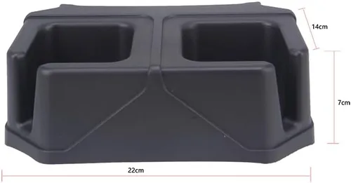 Miniatura 4 de Soporte de bandeja de almacenamiento para Ford Bronco 2021 2022 2023 2024, accesorios interiores, organizador negro, organizador trasero doble extra