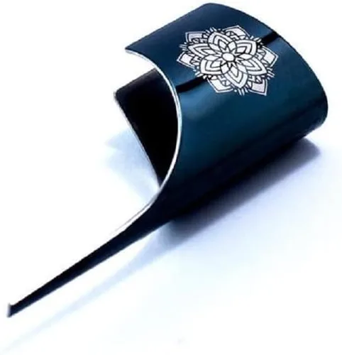Miniatura 5 de Kasher Encendedor de mandala sin encendedor, construcción elegante y duradera, herramienta ligera, portátil multiusos, adecuado para usar como Negro