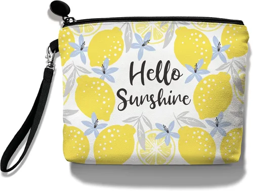 Miniatura 11 de Hglian Bolsa de maquillaje de abeja, organizador de cosméticos inspiradores, bolsa organizadora de artículos de tocador con girasol, bolsa