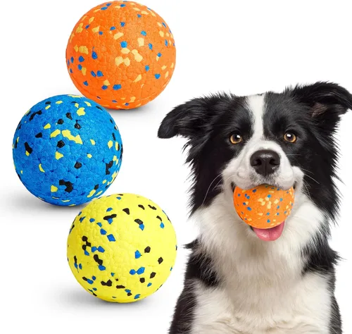 Miniatura 7 de Kimee Pelotas de tenis para perros, juguetes para masticadores agresivos, juguete de agua flotante, juguete de dentición y búsqueda para perros