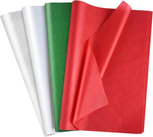 Miniatura 11 de MIAHART 60 hojas de papel de seda de Navidad de 19.7 x 13.8 in, papel de regalo de Navidad para bricolaje y manualidades, bolsas de regalo