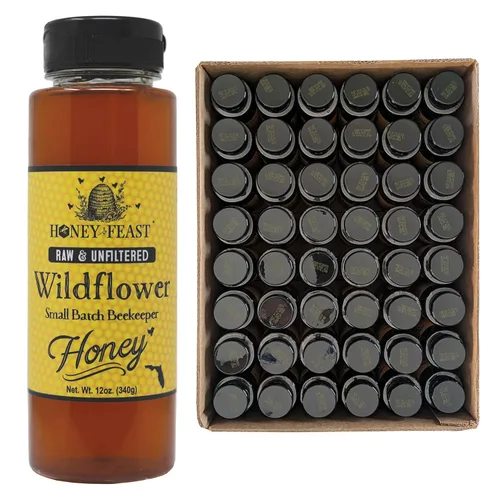 Miniatura 63 de Honey Feast, Miel de Flor Silvestre, 12 Onza
