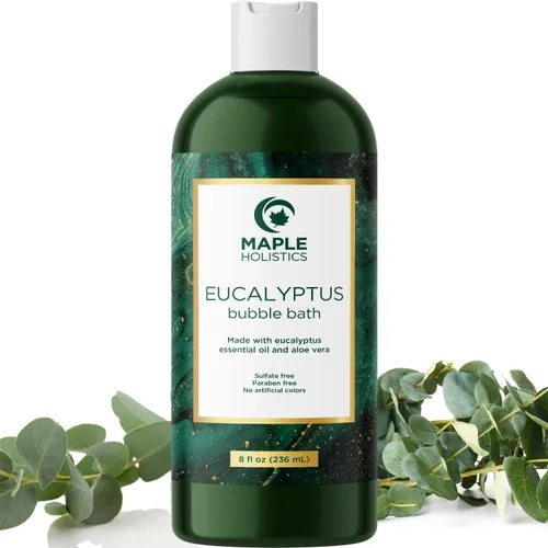 Jabón de baño de burbujas de eucalipto de alta calidad, baño de burbujas para adultos sin sulfato para mujeres y hombres con aceites esenciales