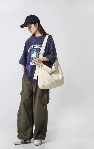 Miniatura 7 de Micmores Large Crossbody Purse Canvas Tote Bag Women Hobo Bag Stylish Handbag Fashion shoulder Bag