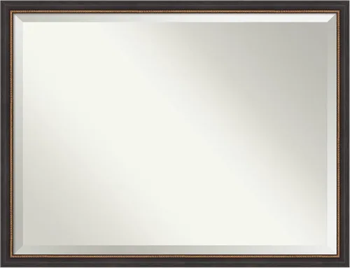 Miniatura 29 de Amanti Art Espejo de baño de madera, espejo de pared negro Ashton para usar como espejo de tocador de baño sobre el fregadero