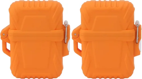 Miniatura 7 de TOPINCN Funda para encendedor de antorcha, resistente funda portátil IP56 impermeable para acampar al aire libre (naranja)