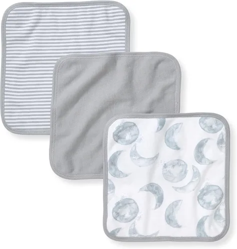Miniatura 8 de Paños de limpieza para bebé de Burt's Bees Baby, 100% algodón orgánico, tejido de rizo suave y súper absorbente y paño de rizo tejido Tejido de rizo