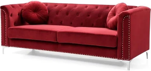 Miniatura 17 de Glory Furniture Sofá de dos plazas Pompano Velvet en negro