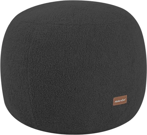 Miniatura 28 de MeMoreCool Puf Otomano Redondo Relleno Reposapiés, Puf de Piso Reposapiés con Relleno de Trozos de Espuma Suave, Otomano Redondo Pequeño Reposapiés