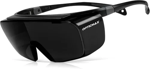 Glove Station Optic Max - Gafas de seguridad sobre lentes oculares - Se ajustan sobre tus lentes de prescripción - Gafas de seguridad para hombres y