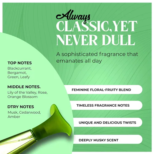 Miniatura 4 de Perfume para mujer – Inspirado en un perfume de mujer reconocido mundialmente – Grosella negra, bergamota, lirio de los valles, rosa – almizcle
