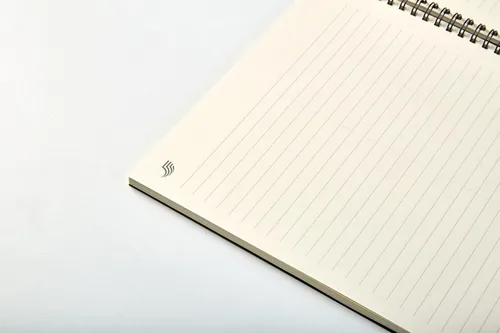 Miniatura 6 de Selarde - Cuaderno multiusos, tapa dura, 80 hojas/160 páginas con línea divisora de página media, papel de 8.5 x 11 pulgadas, 3.17 oz/m², Negro