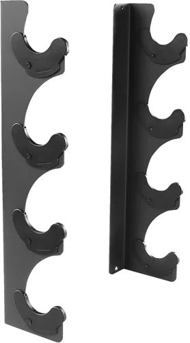 Miniatura 8 de Soporte de barra para barra de montaje en pared, soporte de almacenamiento para barra olímpica, para el hogar, comercial, garaje y gimnasio Soporte